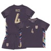 Maillot de Supporter Angleterre Rice 4 Extérieur Euro 2024 Pour Enfant